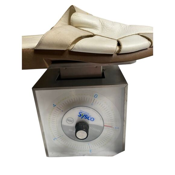 White Mountain White Leather Elastic Strap Slip On Sandals Womens Size 8B Summer - Picture 12 of 12